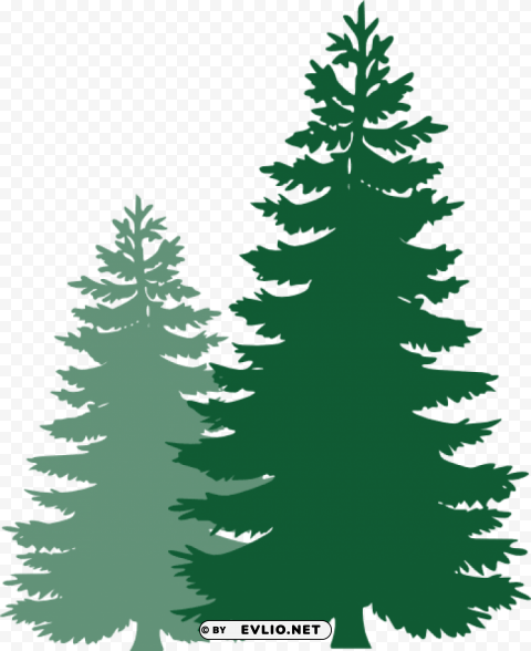 ine tree vector clipart - christmas tree silhouette Clean Background Isolated PNG Image