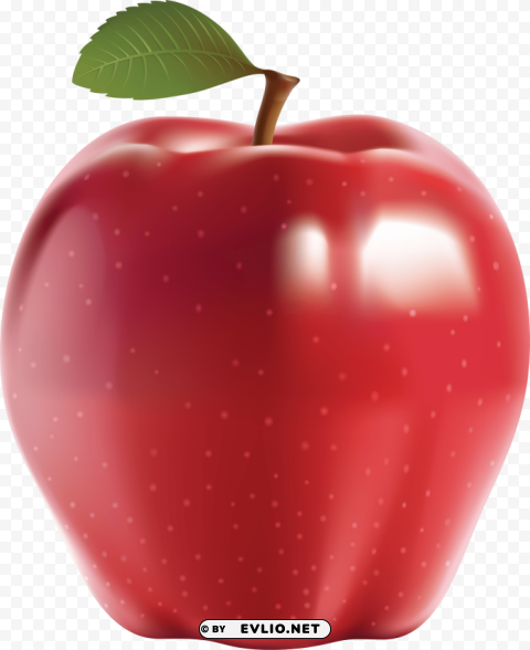 Red Apple File Isolated Graphic On Clear Transparent PNG