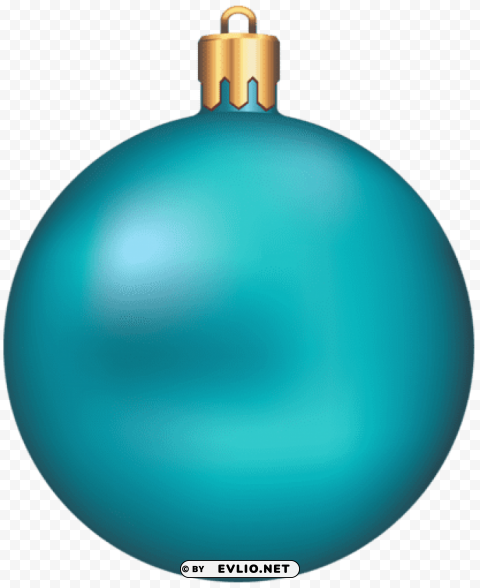 transparent blue christmas ball ornament Clear background PNG elements