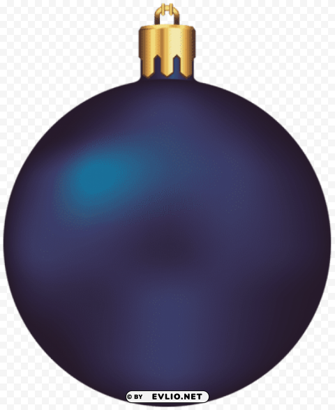 transparent dark blue christmas ball ornament Clear background PNG graphics