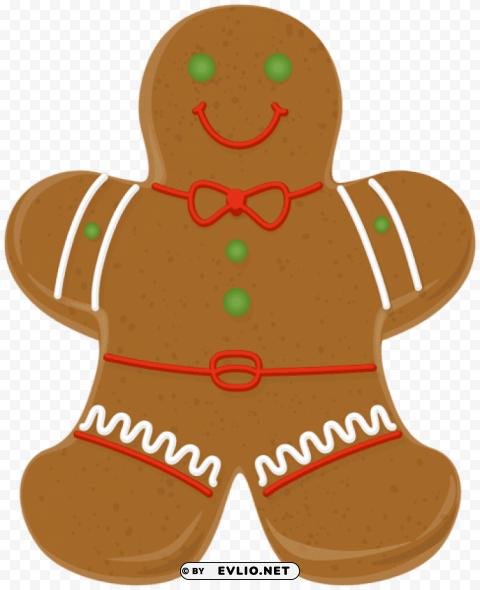 gingerbread cookie ClearCut Background PNG Isolation