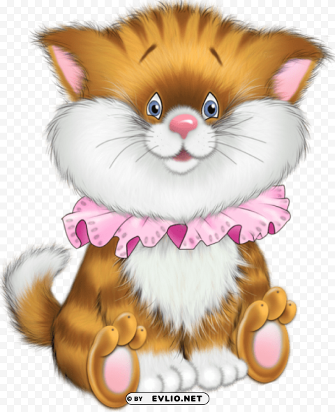 Tiger Kitten Cartoon Free Transparent PNG Isolated Graphic Design