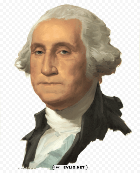 Transparent background PNG image of george washington PNG Image Isolated on Transparent Backdrop - Image ID 18444326