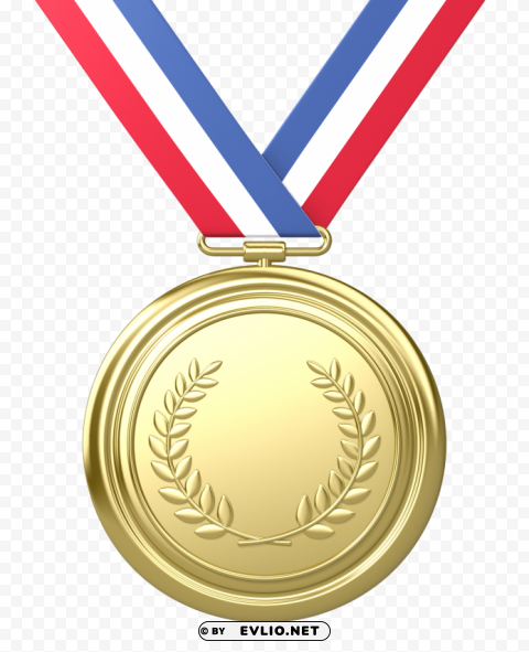 gold medal PNG with clear transparency