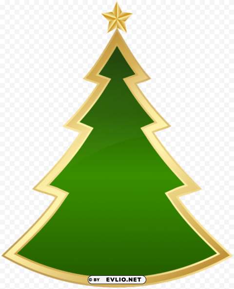 christmas deco tree PNG images with transparent elements pack