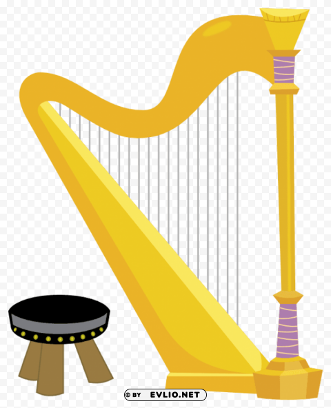 harp Transparent PNG Isolated Graphic Design