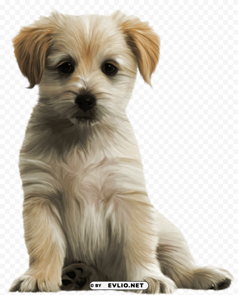 cute puppy Isolated Icon on Transparent PNG