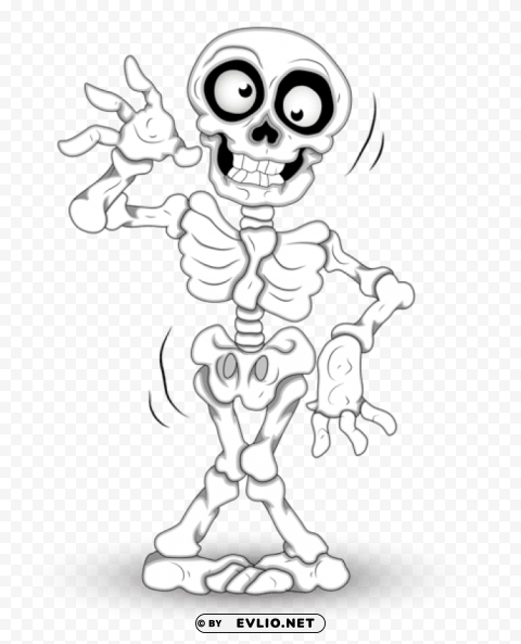 halloween skeleton ClearCut Background PNG Isolated Item