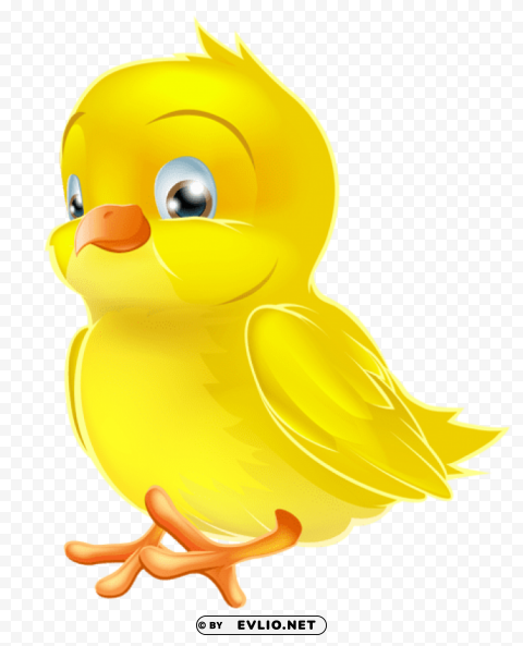 painted yellow easter chickpicture PNG transparent graphics for projects