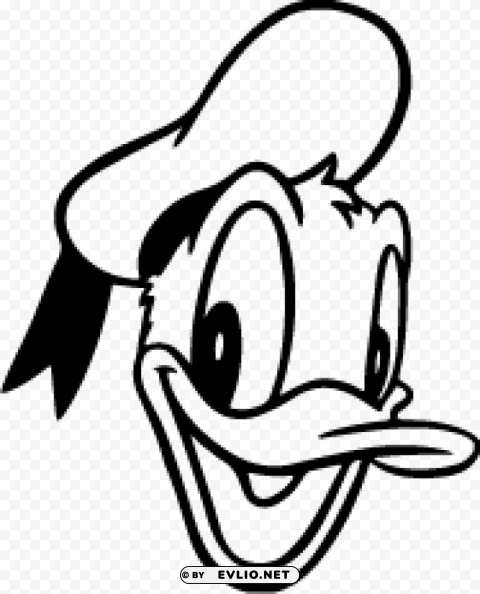 donald duck black and white Transparent PNG images pack