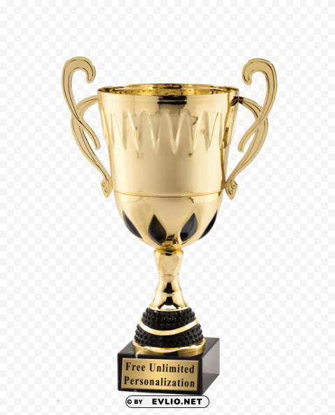 golden cup Transparent PNG Isolated Object with Detail