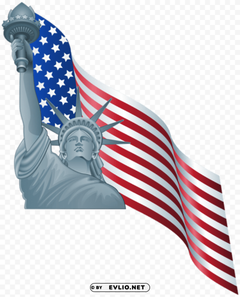 american flag and statue of liberty PNG images with clear alpha channel broad assortment