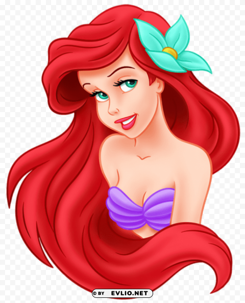 ariel the little mermaid cartoon transparent PNG clear background