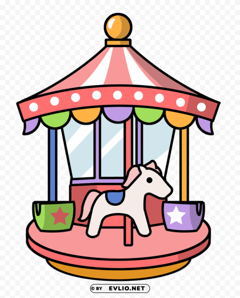 carousel Transparent PNG pictures for editing