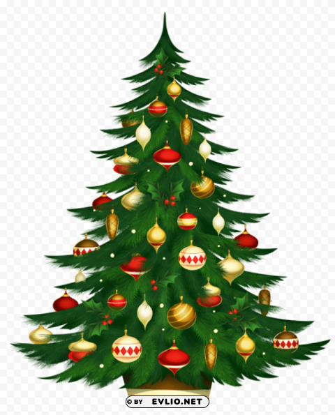 christmas poted tree PNG images with clear backgrounds