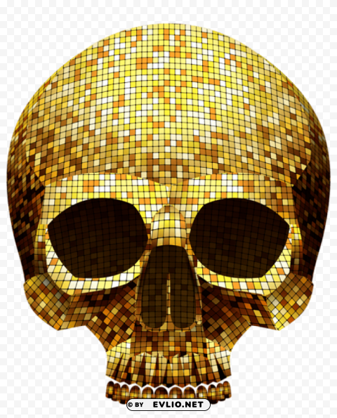 golden skull Free download PNG images with alpha channel