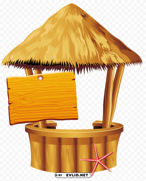 hawaiian beach tiki bar Isolated PNG Image with Transparent Background