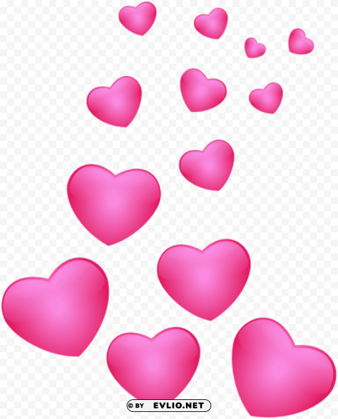 hearts pink PNG graphics with clear alpha channel collection