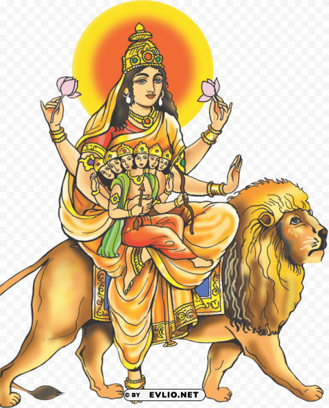 lord durga Clear PNG pictures comprehensive bundle