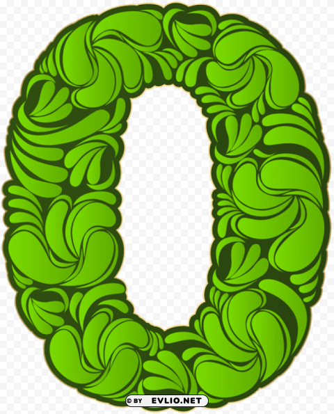 number zero green Transparent background PNG gallery