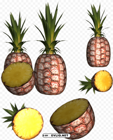 Pineapple HighQuality PNG Isolated On Transparent Background