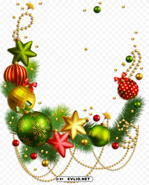 transparent christmas decoration PNG Image with Isolated Element