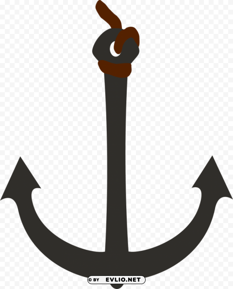 anchor Transparent PNG Isolated Item with Detail