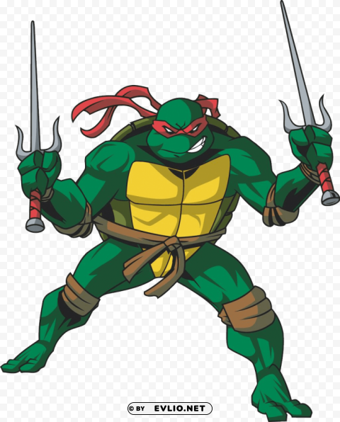 Ninja Tutle Raphael Isolated Subject On HighQuality Transparent PNG