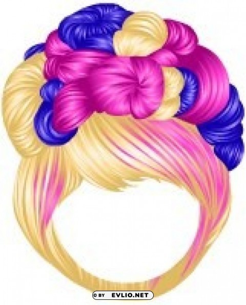 beverly hills nic updo hair pink PNG graphics with clear alpha channel collection