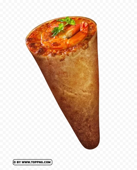 HD Transparent Background Tasty Italian Food Pizza Cone PNG for Photoshop