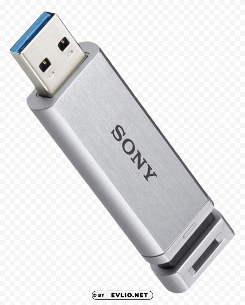 Sony USB Pen Drive PNG Image Isolated with Clear Transparency