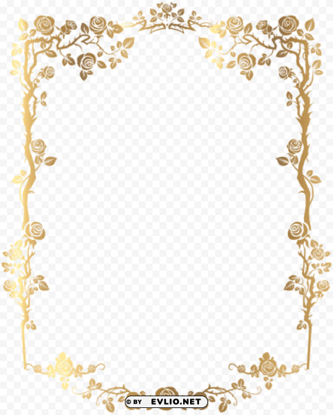 decorative rose frame PNG graphics with alpha channel pack