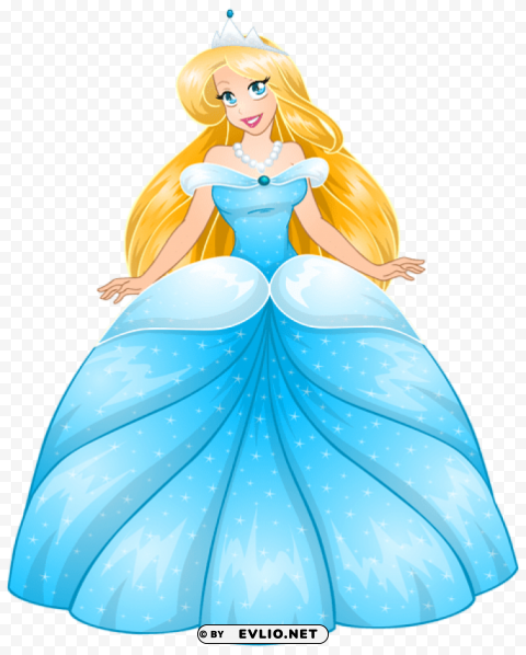 Princess Clean Background Isolated PNG Icon