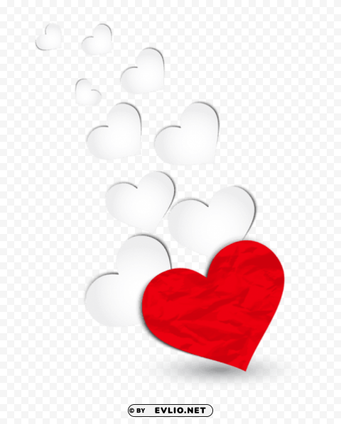 red and white hearts decorationpicture PNG files with no backdrop wide compilation