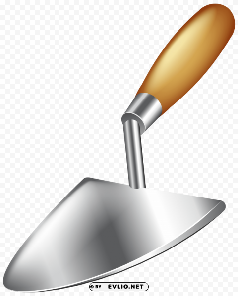 trowel Clean Background Isolated PNG Icon