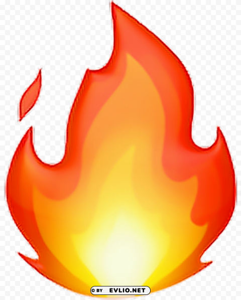 whatsapp emoji de fuego PNG with alpha channel for download