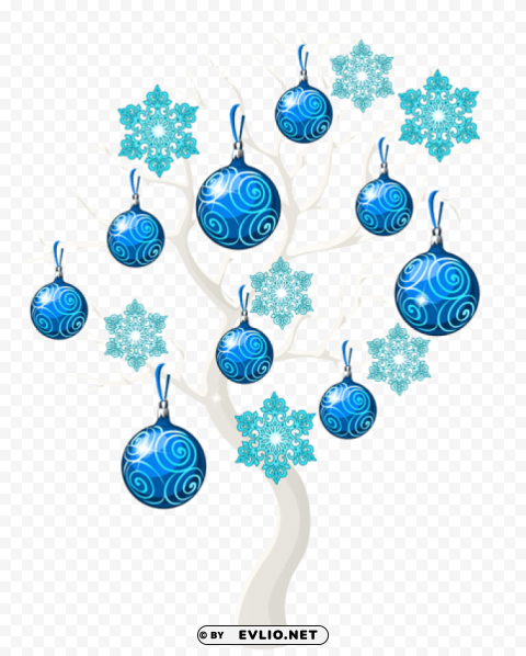 Winter Christmas Tree PNG Transparent Elements Package