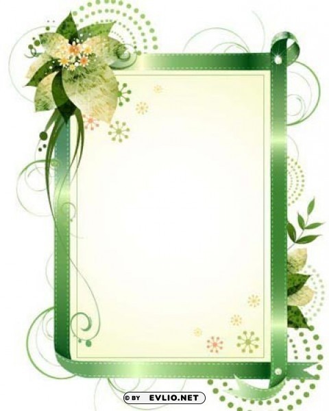 floral-frames-vectors1 PNG Isolated Illustration with Clarity