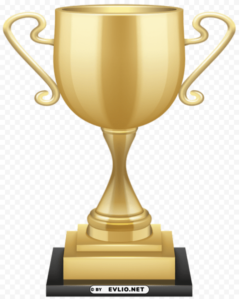 gold cup trophy transparent PNG for social media