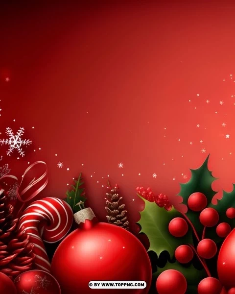 Dark Red Christmas Banner Background for Your Blog PNG transparent elements complete package