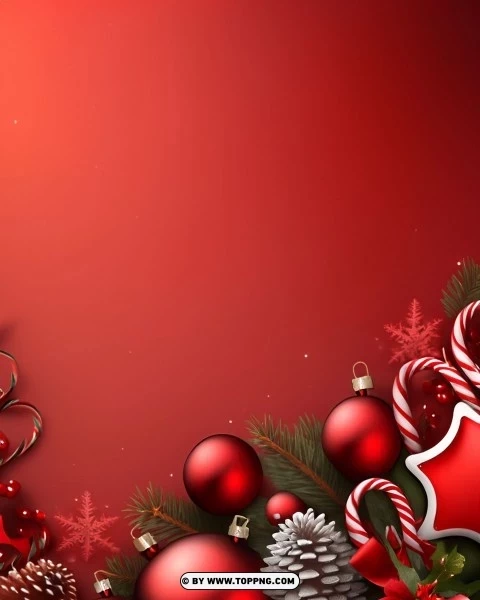 Dark Red Christmas Banner Background for Your Social Media PNG transparent elements package