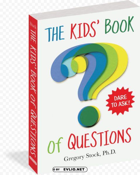 Kids Book Of Questions By Gregory Stock Isolated Graphic Element In HighResolution PNG