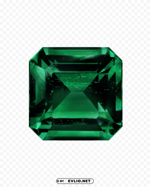 large emerald PNG Graphic with Transparent Background Isolation