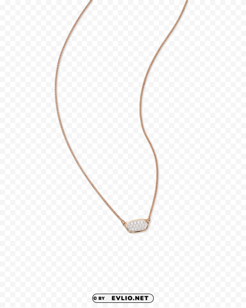 pendant necklace PNG for digital design