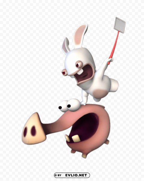rabbid riding a pig Clear background PNG images comprehensive package