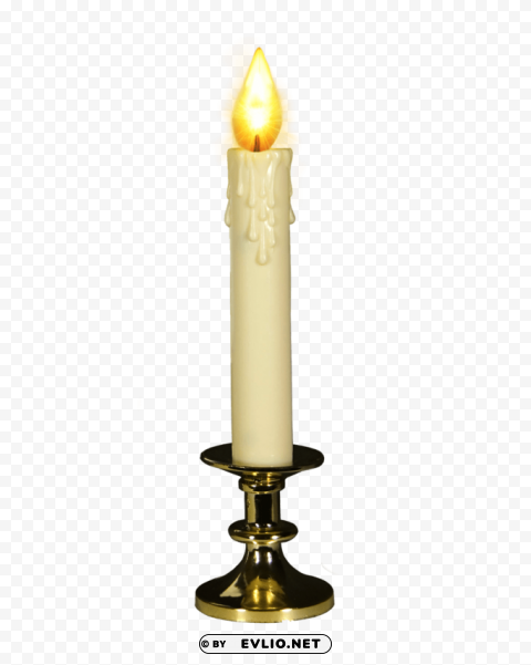 White Candles PNG File Without Watermark
