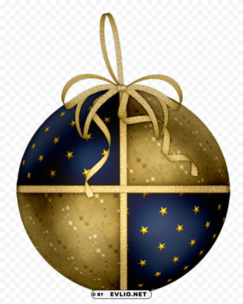 blue christmas ornament Isolated Graphic on Transparent PNG
