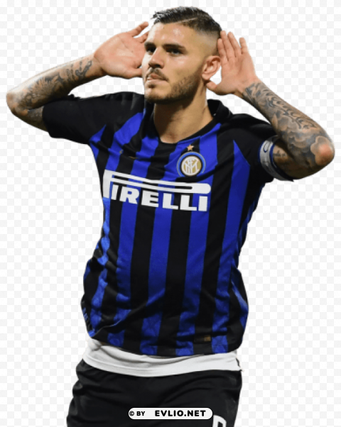 mauro icardi PNG artwork with transparency