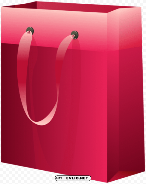 pink gift bag Isolated Object with Transparent Background PNG