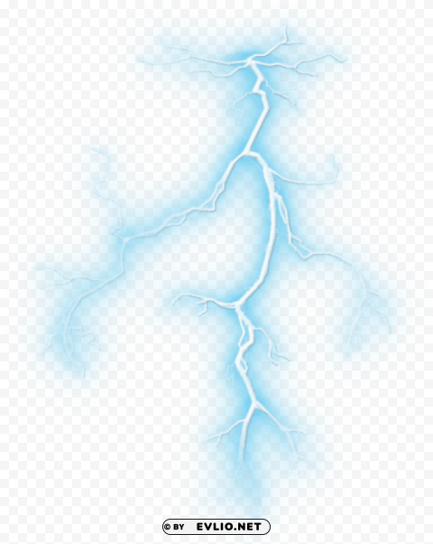 Real Lightning Bolts Isolated Item On Transparent PNG